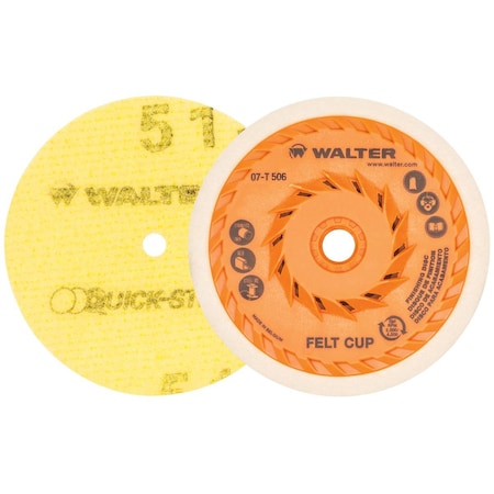 Walter Surface Technologies 5 in. Quick-Step Instant Polish Disc 07T506